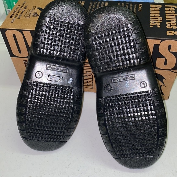 OVERSHOES MENS LOW CUT SYNTHETIC RUBBER BLACK NONSKID - Picture 5 of 5